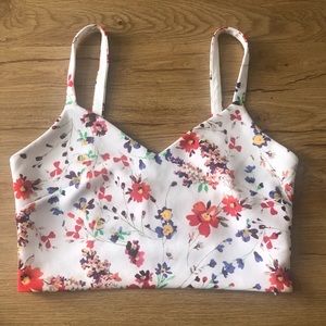 Express floral crop top
